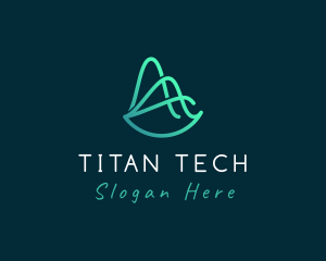 Tech Startup Wave logo design