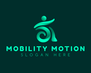 Wheelchair - Human Wheelchair Therapy logo design