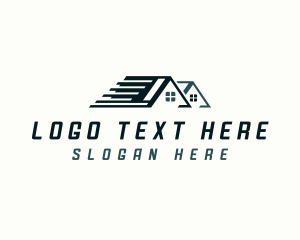 Roofing - House Property Roofing Repair logo design