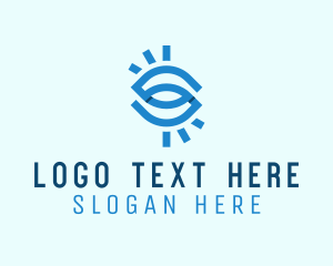 Watch - Eye Letter S logo design