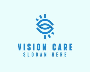 Ophthalmology - Optical Eye Letter S logo design