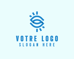 Security Agency - Optical Eye Letter S logo design