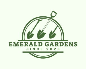 Yard Garden Shovel logo design