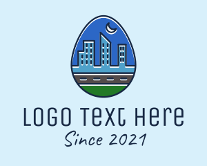 City - City Road Egg logo design