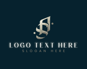 Fashion - Elegant Sophisticated Glossy Letter AS logo design