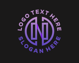 Purple - Generic Startup Letter N logo design