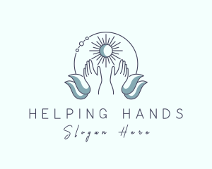 Hands - Natural Massage Hands logo design