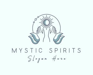 Natural Massage Hands logo design