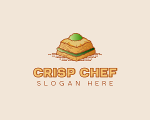 Baklava Pastry Dessert logo design