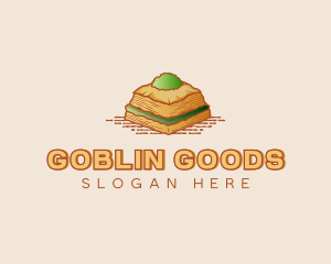 Baklava Pastry Dessert logo design