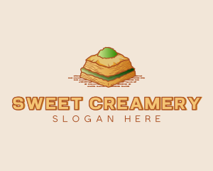 Baklava Pastry Dessert logo design