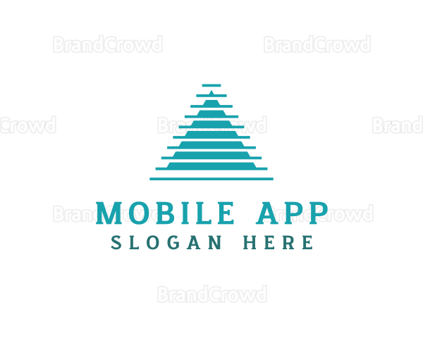 Geometric Pyramid Triangle Logo