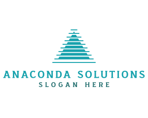 Geometric Pyramid Triangle  logo design