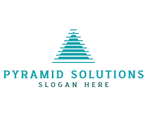 Pyramid - Geometric Pyramid Triangle logo design