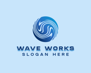 Globe Waves Laboratory logo design