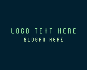 Startup - Digital Cyberspace Wordmark logo design