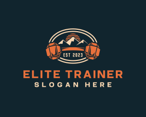 Mountain Dumbbell Gym logo design