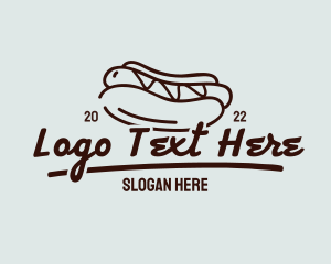 Food Cart - Hot Dog Sandwich Meal logo design