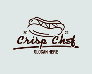 Hot Dog Sandwich Meal logo design