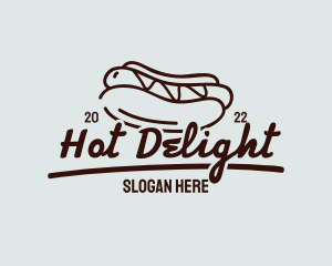 Hot Dog - Hot Dog Sandwich Meal logo design