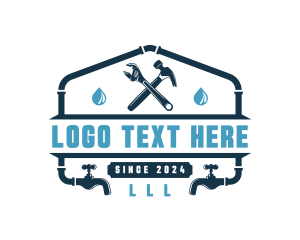 Hammer - Hammer Wrench Plumber logo design