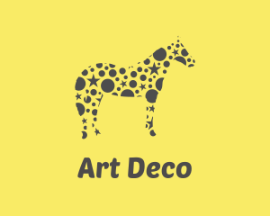 Deco - Yellow Star Horse logo design