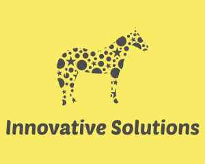 Yellow Star Horse logo design
