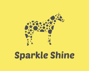 Twinkle - Yellow Star Horse logo design