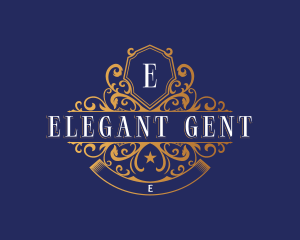 Elegant Crest Shield logo design