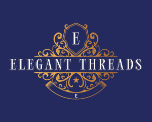 Elegant Crest Shield logo design