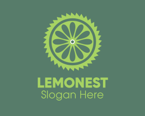 Lemonade - Lime Slice Saw logo design