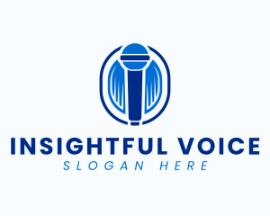 Blue Microphone Device logo design