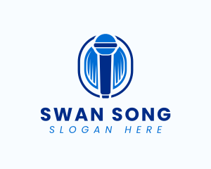 Blue Microphone Device logo design