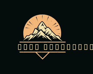 Mountaineering - Mountain Summit Adventure logo design