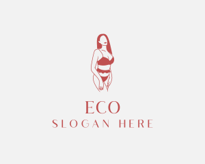 Woman Fashion Bikini Logo