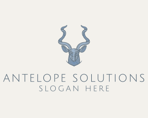 Antelope - Wild Antelope Zoo logo design