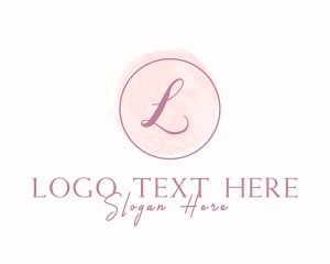 Feminine Beauty Watercolor  Logo