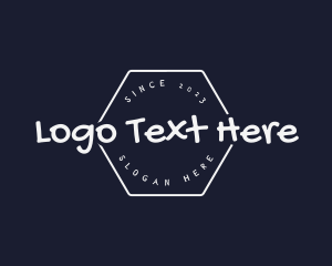 Tattooist - Modern Hexagon Graffiti logo design