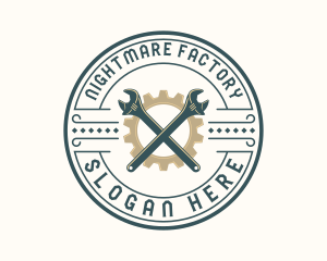 Mechanical Utility Wrench logo design