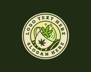 Tea - Cannabis Leaf Tea logo design
