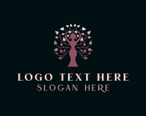 Beauty - Leaf Wellness Yoga logo design