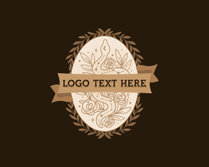 Snake - Mystical Floral Serpent logo design