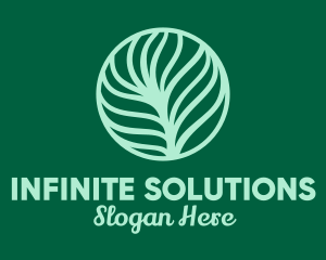 Sustainability - Green Plant Palm Leaf logo design