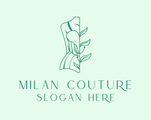 Natural Feminine Dress logo design