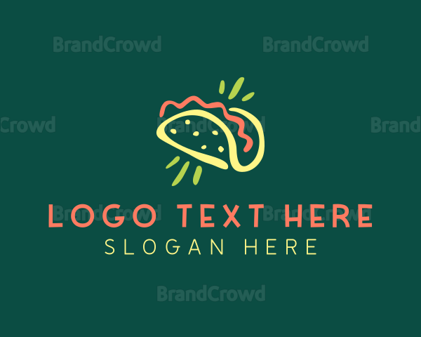 Taco Food Restaurant Logo