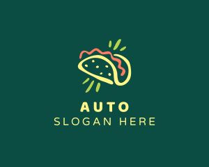 Taco Food Restaurant Logo