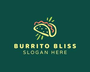 Burrito - Taco Food Restaurant logo design