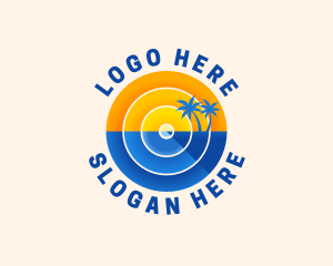 Beach - Beach Island Resort logo design