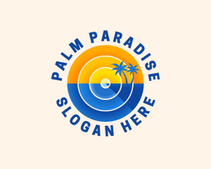 Beach Island Resort logo design