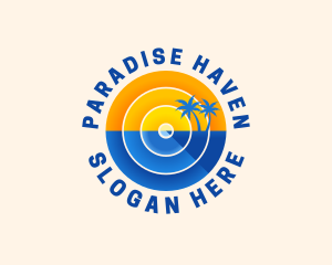 Beach Island Resort logo design